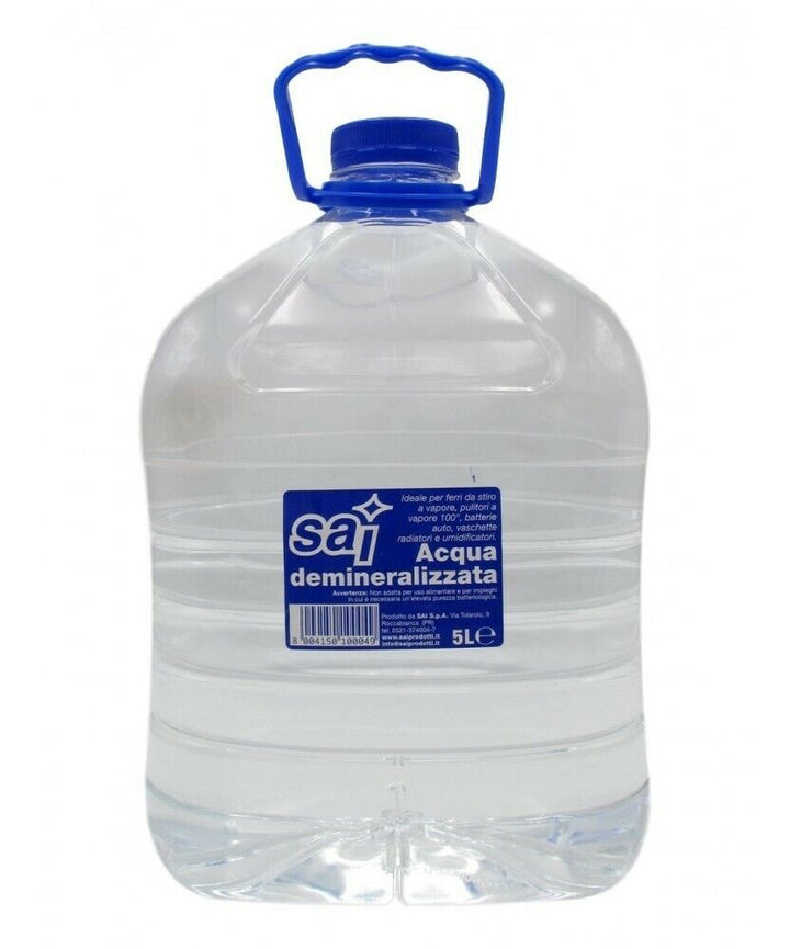 Acqua demineralizzata distillata 5 litri – MARINELLI SRL